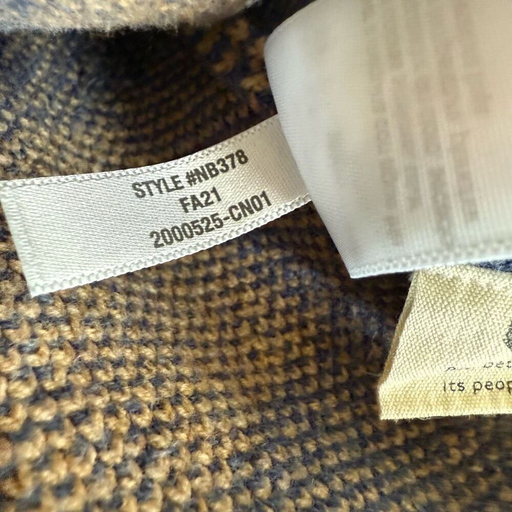 NWOT Madewell Bayberry Cardigan Sweater in Buffalo Check Beige Blue $110 XS - Picture 10 of 10